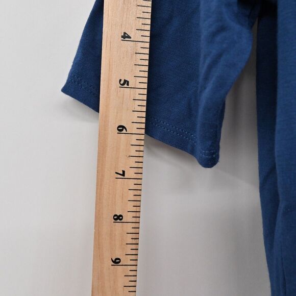 BABATON Dress Size S Aritzia Blue Scoop Neck Dolman Short‎ Sleeve Midi T Shirt - Picture 13 of 13